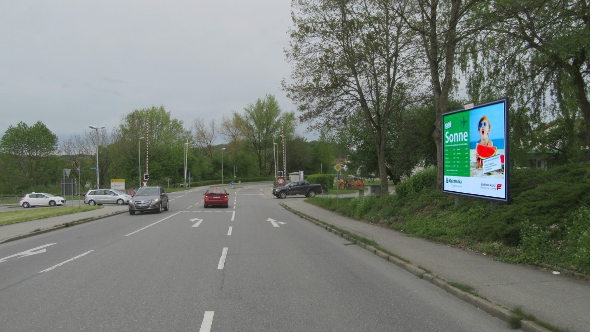 Biberacher Str/vor Bahn?berg (Sicht Krzg. Rtg.Bad Wurzach)