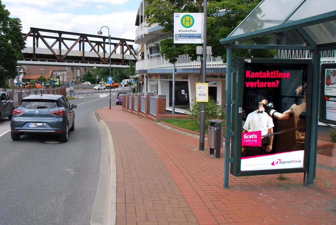 Uferstr/bei Bockreiter-Zentrum/Hts Br?cke/Post/innen  (WH)