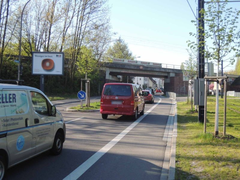Gundelfinger Str. vor DB-Brücke sew. CS
