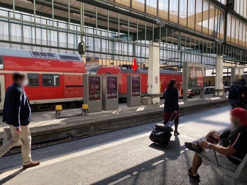 Hbf, Zwi.-Bstg. 6/7-Pos. 4/6