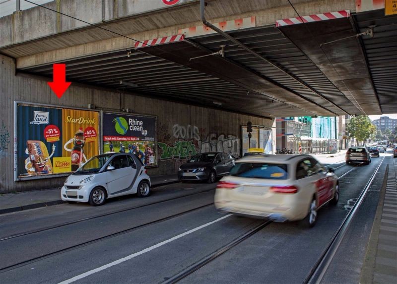 Volmerswerther Str./DB-Br., geg. Zug.S-Bf, 1.Sto.