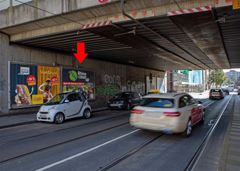 Volmerswerther Str./DB-Br., geg. Zug.S-Bf, 1.Sto.
