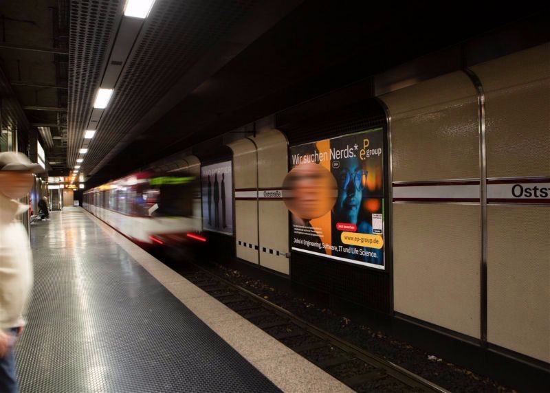 U-Bf Oststr., HGL 4, Ri. Hbf, 4. Sto.