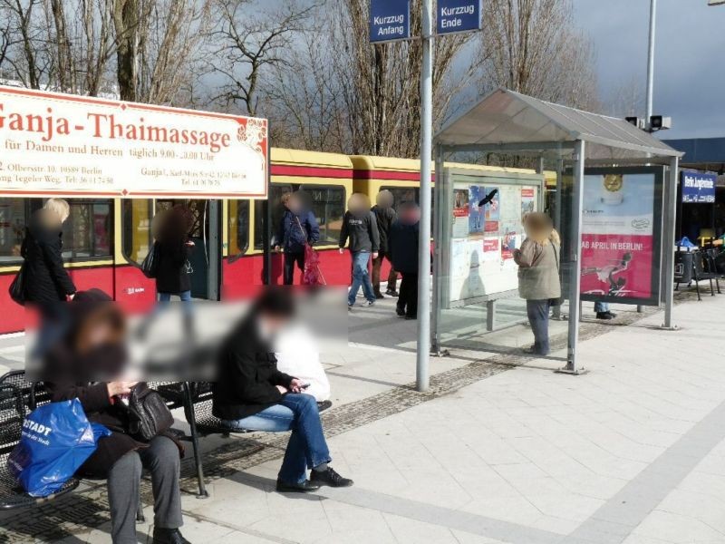 S-Bf Jungfernheide, Gl. 5/6 Si. Abg. Tegeler Weg