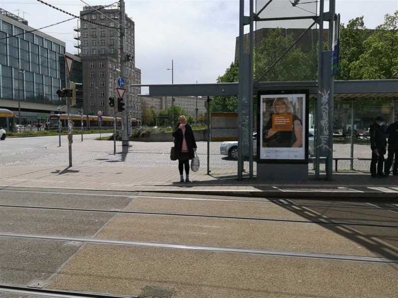 Augustusplatz 10 m vor Rossplatz/HST/Si. Gleise