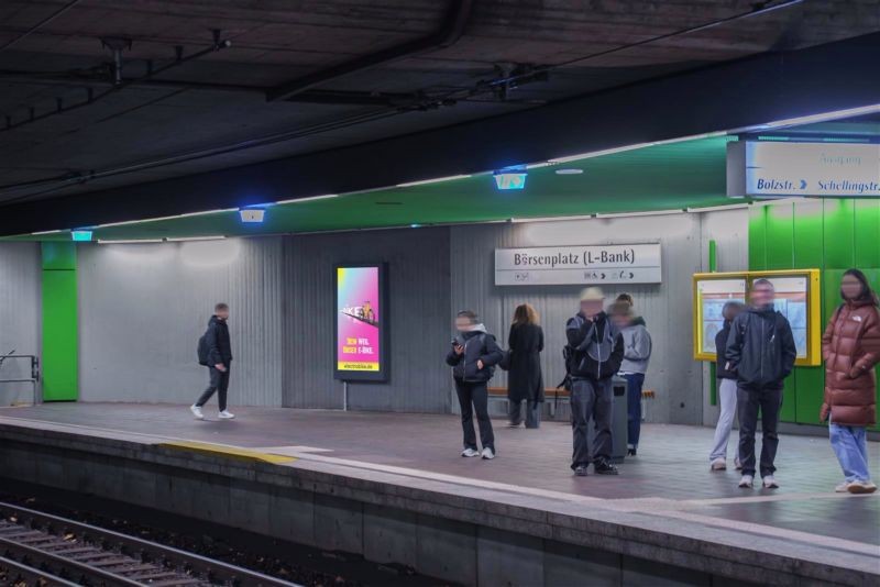 U-Bf Börsenplatz, Bstg., Ri. Hbf, Ausfahrt